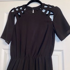 H&M Black Short Sleeve Romper - Women’s Size 4